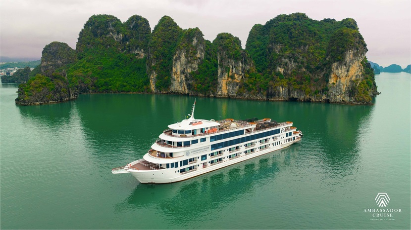 Tour du thuyền 5 sao Hạ Long Ambassador vip nhất Vịnh Hạ Long đi trong ngày